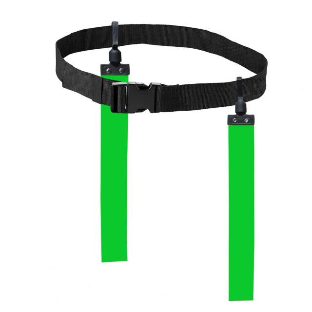 Cintura de Webbing Ajustável com Cor Brilhante e Bandeira para Treinamento de Futebol Americano