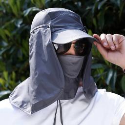 Destacável UV Proteção Sun Hat, de secagem rápida, protetor solar Cap, Cap Pesca Cap, Face Neck Cover, Proteção solar, Verão, Upf 50 Plus - Image 1