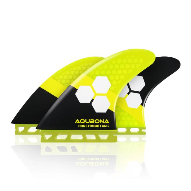 Aletas Propulsoras de Prancha de Surfe Tamanho M/L Honeycomb em Fibra de Vidro para Desempenho Superior e Compatíveis com Aba Única ou Dupla em Diversas Cores