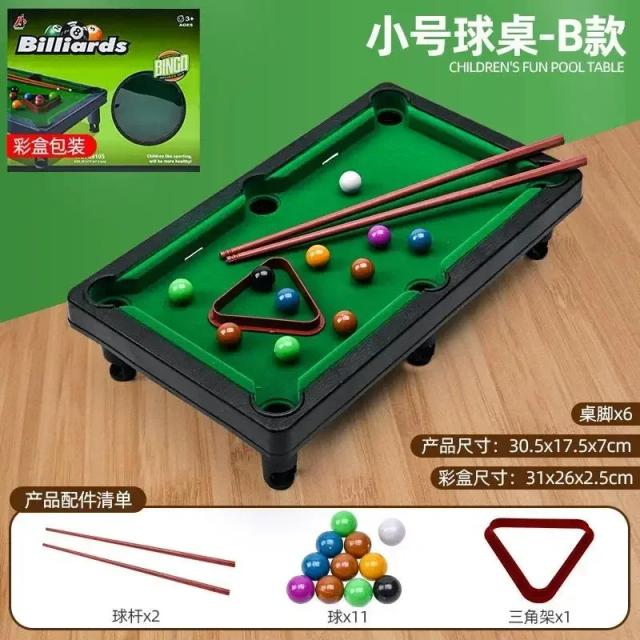Mesa de Bilhar Miniatura Interativa para Crianças - Diversão Garantida em Casa com Mini Snooker
