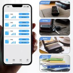 Mini Smart GPS Tracker para Animais de Estimação, Anti Alarme Perdido, Saco Criança Sem Fio, Carteira Key Finder, Lembrete Localizador, Selfie Shutter Control, Moda - Image 3