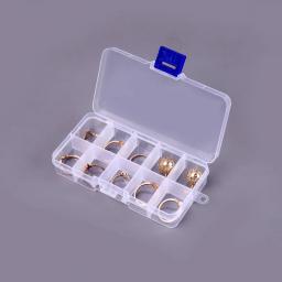 Caixas De Armazenamento De Jóias, Embalagem Ajustável, Transparente Ferramenta Caso Artesanato, Strass Organizador, Display Containers, Plástico - Image 5