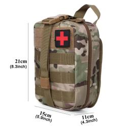 Kit de primeiros socorros de sobrevivência Container, impermeável Tactical cintura Pack, Viagem, Oxford, Escalada ao ar livre, Camping Equipment, Safe Bag - Image 5