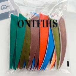 100 pçs/lote 4 Polegada palhetas de seta corte tiro com arco pena direita/esquerda asa flexões caça tiro seta acessórios - Image 4
