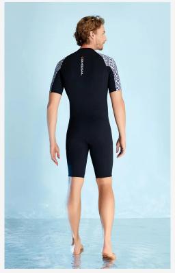 Terno de mergulho em neoprene para homens e mulheres, manga curta, zíper frontal, manter aquecido, mergulho drift, caiaque, caça submarina, natação, 3mm - Image 2