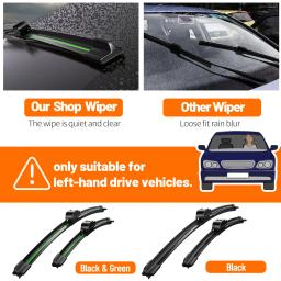 2 peças para vw phaeton 2002-2016 lâminas de limpador de para-brisa dianteiro 2005 2006 2008 2009 2011 2012 2015 acessórios para janela de para-brisa - Image 2