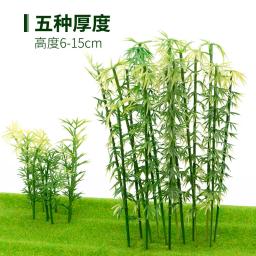 Artificial Plant Plastic Tree Branch, Simulação De Bambu, Acessórios De Paisagem Em Miniatura, Decoração De Cenário De Jardim, 20Pcs, 50Pcs - Image 1