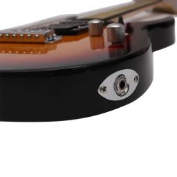 IRIN-Sunset Black Guitarra Elétrica, 24 Frets, 6 Cordas, Corpo de Bege, Guitarra Pescoço com Saco, Amplificador, Sintonizador, Capo Pick, Pano de limpeza - Image 6