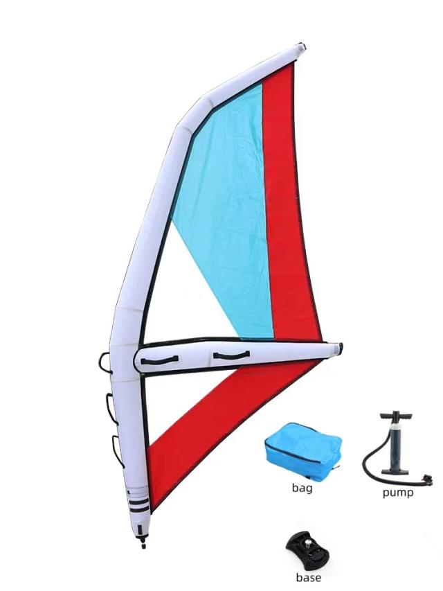 Vela Inflável Versátil para Surf, Windsurf, Canoas e SUP Paddle em Esportes Aquáticos