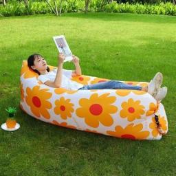 Susans preguiçosos portáteis ao ar livre com malha inflável vermelha, sofá para Camping Music Festival, Concert Recliner, Hot Bag, 2024 - Image 1