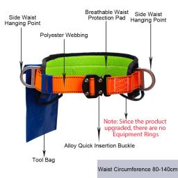 High-Altitude Work Harness, único cinto de segurança cintura, Outdoor Escalada Formação, Eletricista Construção Corda de Segurança Protetora - Image 3