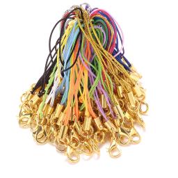 Cabo de nylon iyoe multocolor com fecho de lagosta chaveiro cordão conector de corda rosca para saco de boneca de artesanato diy fazendo jóias - Image 4