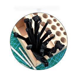 Ferramenta de impressão de couro Selim, Carving Craft Stamps, Craft Stamping, Solid Metal Printing Tool - Image 6
