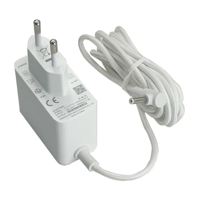 Cabo de Alimentação EU para Fonte de Água Inteligente Xiaomi Pet - Adaptador 5.9W 5.9V