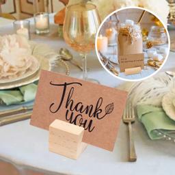 Marcador De Assento De Madeira Conjunto Com Marcador E Cartões De Agradecimento, Números De Mesa, Titular Do Cartão Do Lugar, Decoração Do Casamento - Image 2