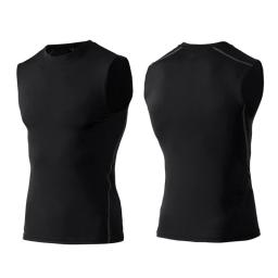 Top de treino de compressão para homens Calças justas esportivas Regata de corrida Tanque de fitness de secagem rápida Colete magro Tanque apertado Verão - Image 3