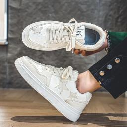 Sapatos de skate estrela verde para homens e mulheres, calçados esportivos casuais, tênis de skate robusto antiderrapante, unissex, na moda, tamanho grande, 35-44 - Image 5