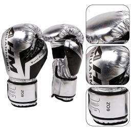 PU Leather Luvas de Boxe Profissionais para Adultos e Crianças, Luvas de Treinamento, Esponja Respirável, Muay Thai, Sanda, Suprimentos Esportivos - Image 5