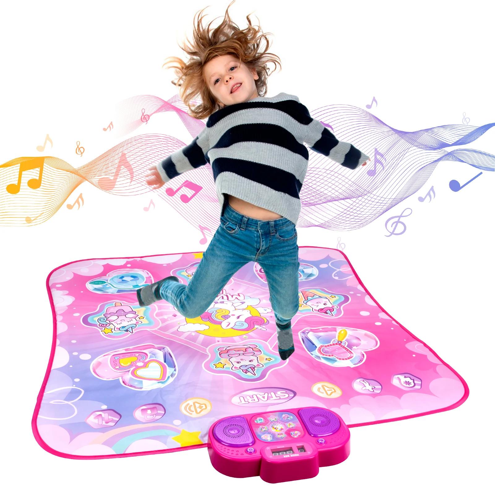 Grande esteira elétrica de dança com luzes para crianças, Music Play Mat, brinquedos educativos, 3 modos de jogo, brinquedos esportivos, 90x90cm - Image 1