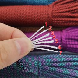 Paracord para Sobrevivência, Cabo de Paraquedas, 5 Metros, 4mm, 7 Núcleos de Suporte, Lanyard, Camping, Escalada, Camping, Corda, Caminhadas, Varal - Image 3