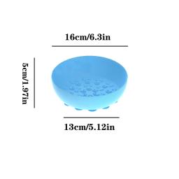 Suprimentos para animais de estimação, tigela de alimentação para cães e gatos, utensílios de mesa, ventosa, adesivo lento, bacia de comida, massagem, placa de lambedor, tigela de silicone - Image 2