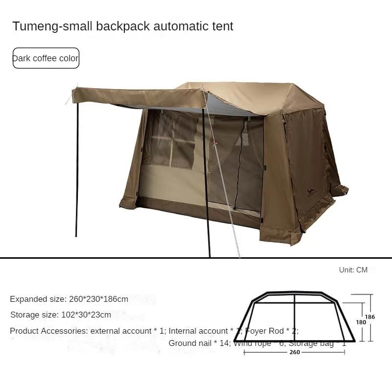 Impermeável Dupla Camada Barracas De Acampamento, Abrigos De Barraca De Praia Automáticos, UV Portátil Ao Ar Livre Glamping Tendas Turísticas, Natureza Caminhada - Image 1