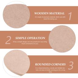 Rodada MDF Cerâmica Roda Morcegos, arte Cerâmica Placa De Secagem, argila Escultura DIY Base, suprimentos Do Casamento - Image 2