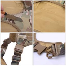 Arnês para cães grandes, acessórios para animais médios e pequenos, colete de cachorro, treinamento militar tático, roupas de peito de caminhada - Image 4