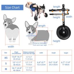 Ajustável Pet Walk Booster com Hind Legs Bracket, auxílio de reabilitação para cão e gato, ferido e fraco carro - Image 3