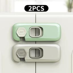 Segurança Infantil Gabinete Lock, Anti-Pinch Mão, gaveta, fechaduras, proteção, casa, geladeira, fivela do bebê, 1 pc, 2 pcs - Image 1