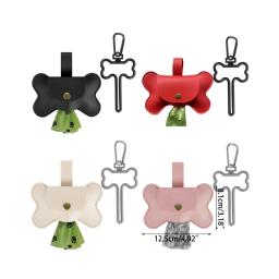 Dispensador de saco de lixo para animais de estimação 67JB com gancho para coleira suporte para saco de lixo de acampamento para - Image 6