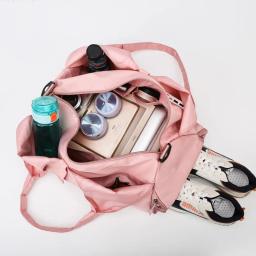 Sólido tapete de yoga saco ginásio bolsas de fitness para mulheres homens treinamento sac de esportes viagem gymtas náilon esportes ao ar livre tas sporttas - Image 2
