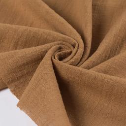 Tecido de algodão de linho macio material orgânico puro natural linho cambric eco diy roupas retalhos tecido por metro 50x130cm - Image 4