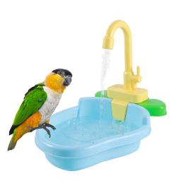 Bacia De Banho De Papagaio De Plástico, Caixa De Banho Automática, Gaiola Pequena, Brinquedo De Pássaro Multifuncional, Suprimentos De Banheiro, 1Pc - Image 4