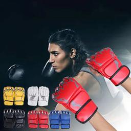 Luvas de boxe MMA masculinas e femininas, equipamento de treino Sanda, jovens adultos e crianças, karatê, muay thai, luta livre - Image 2