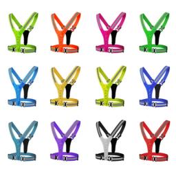 Elastic Cruz Reflective Belt, Strap Luz, Esportes ao ar livre, Equitação, Night Running, Novo - Image 1