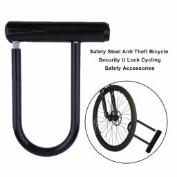 Bicicleta U Lock com chave, Road Bike Wheel Lock, Anti-Roubo de Segurança, Acessórios de ciclismo, motocicleta, Scooter, MTB - Image 3