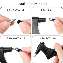 Artesanato De Corte Kit De Ferramentas Com Caneta De Corte, Lâmina Giratória De 360 Graus, DIY Cortes De Arte, 15 Lâminas, 30 Lâminas, 45 Graus Mat, 1Pc - Image 3