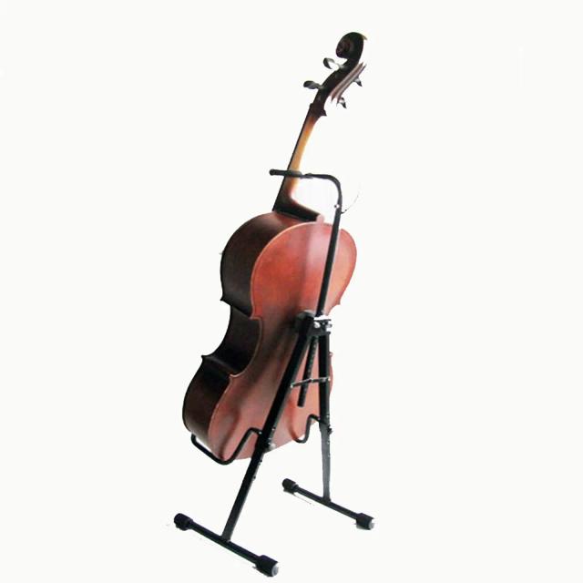 Suporte para Cello em Metal Preto com Gancho Tripé Dobrável e Alta Resistência