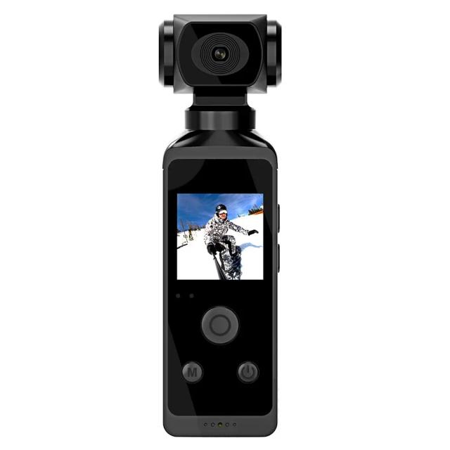 Câmera de Ação 4K Ultra HD Compacta com Rotação de 270°, WiFi, Estojo Impermeável e Acessórios para Vlogs, Viagens e Esportes