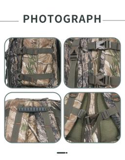 Camo Hunting Backpack for Men, Capa de chuva impermeável, Hunting Bag for Hunters, Custom Factory, 60 L a 80L, 600D - Image 6