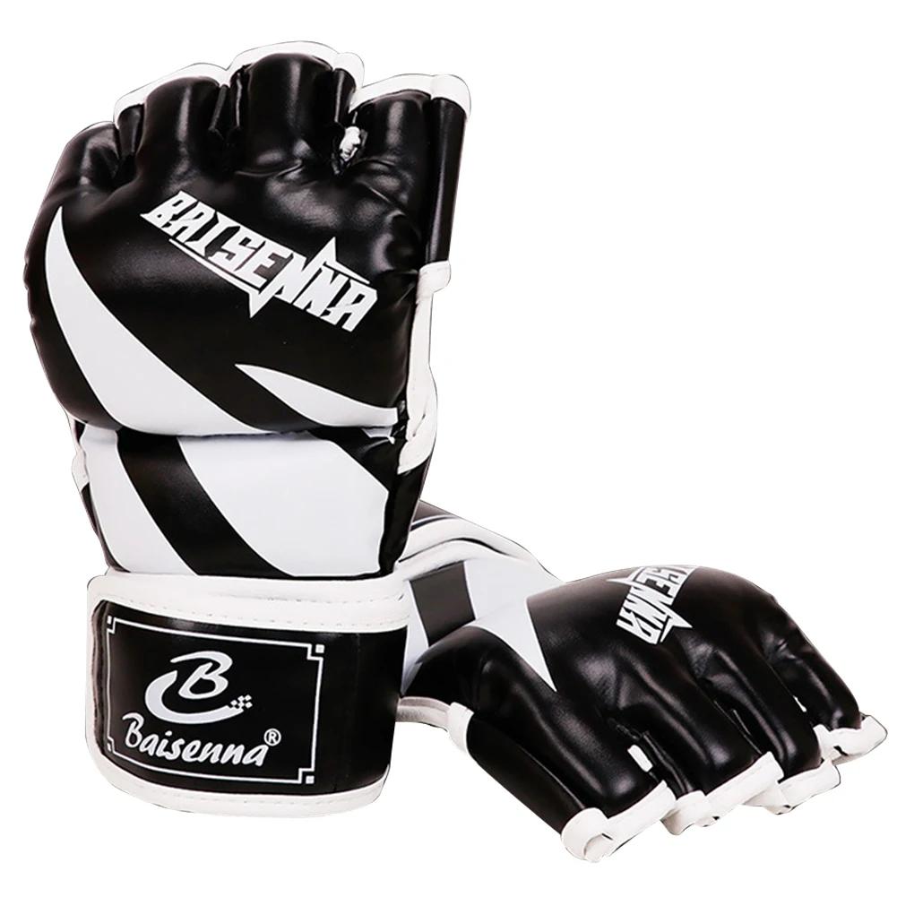 Unisex Sparring Punching Luvas, Ajustável, Espessado Sandbag, Luvas de Treinamento, Sem Dedos para Boxe, Kickboxing, Muay Thai, MMA, 3cm - Image 1