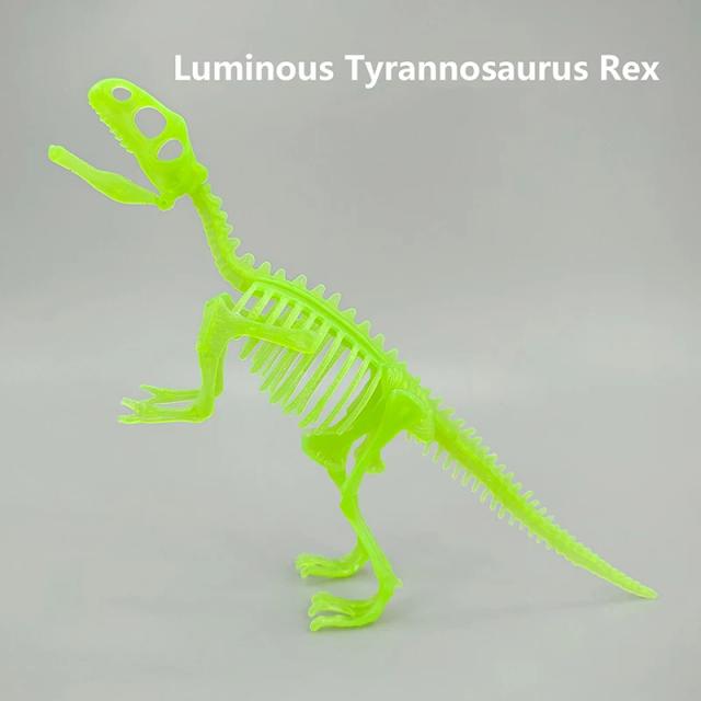 Montagem DIY de Fósseis de Dinossauros Jurássicos: Mosasaurus e Tyrannosaurus para Crianças - Coleção Criativa e Divertida!