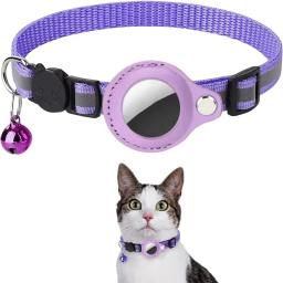 Coleira de segurança reflexiva personalizada para animais, luminosa e removível, liberação rápida, coleira de gato e cachorro - Image 1