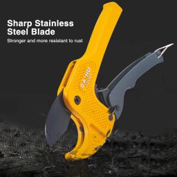 Cortador de tubos 33mm/42mm/63mm, corpo de liga de alumínio, tesoura catraca, cortador de tubos, pvc/pu/pp/pe, ferramentas manuais de corte de mangueira - Image 2