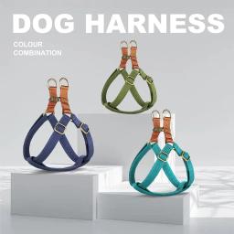 Arnês de Nylon macio personalizado, Colete Refletivo Pet, Arnês personalizado gratuito para cães pequenos e médios, Pitbull, Bulldog - Image 2
