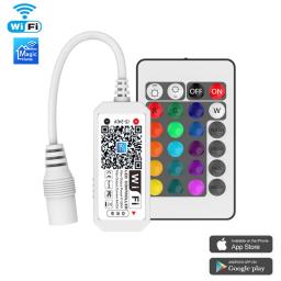 RGB LED Sob a Luz do Armário, Cozinha Contador Kit Móveis, Wi-Fi, Magic Home App, 24Key Controle Remoto, Cozinha Dimmer, DC 12V - Image 2