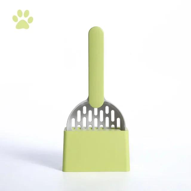 Colher de Linheira para Gatos com Base Auto Limpante - Acessório Prático para Caixa Sanitária