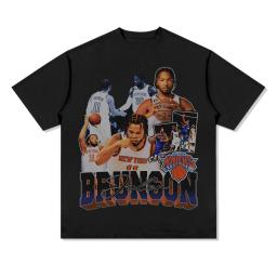 T-shirt de manga curta de algodão para crianças e adultos, top de manga curta, estilo americano, para fã de basquete, verão - Image 3