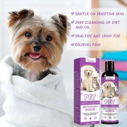 Pet Shampoo Dog Shower Gel, Retenção de Fragrância de Longa Duração, Removendo Acaros, Sujeira, Amaciamento do Cabelo, Pet Fornecedor, 237ml - Image 4